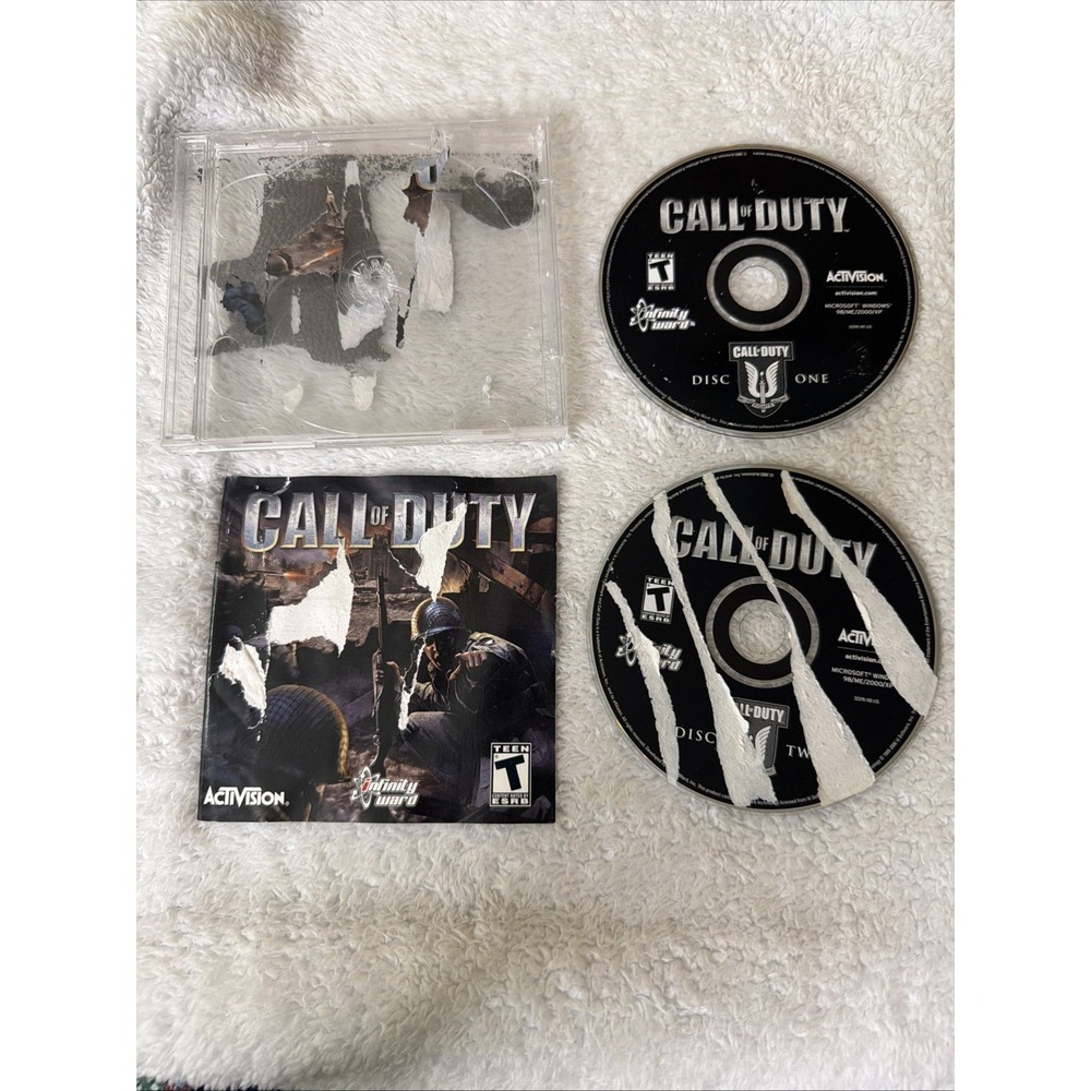 Call of Duty PC CD ROM 2003 Activision Infinity Ward Microsoft Complete CIB